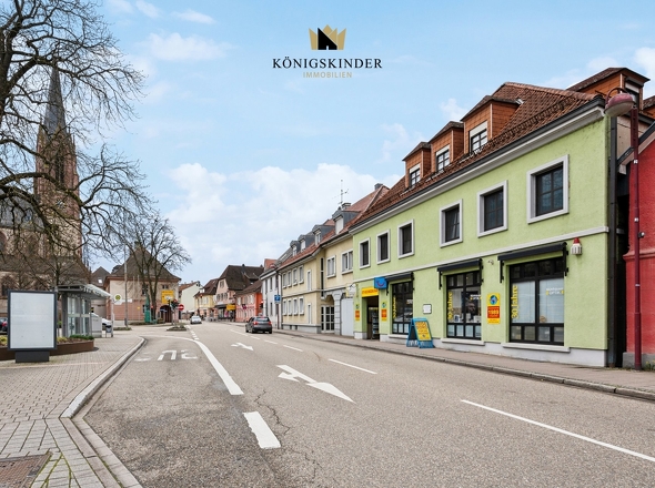 ...und an der Geschäftsstraße...