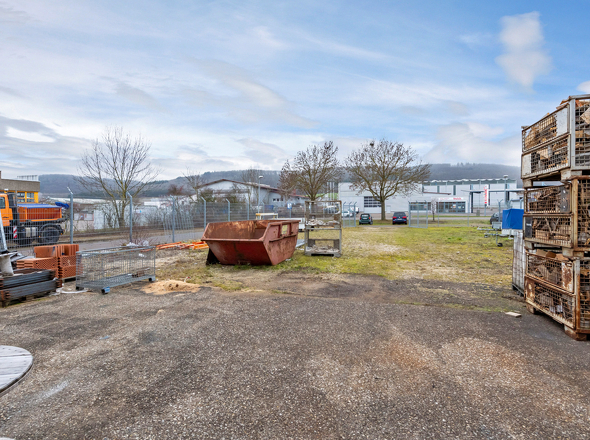 Stellfläche im Außenbereich