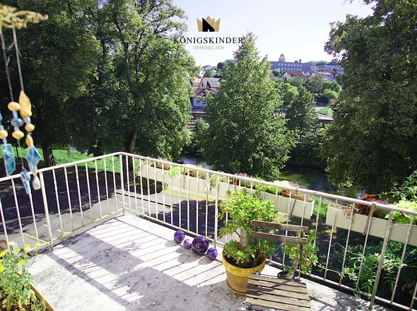 Balkon mit Blick auf dei Brigach