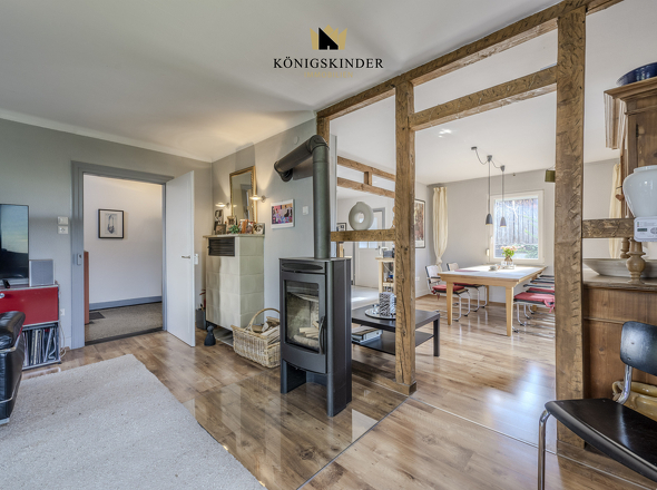 Wohn,- Esszimmer & Küche mit offenem Konzept