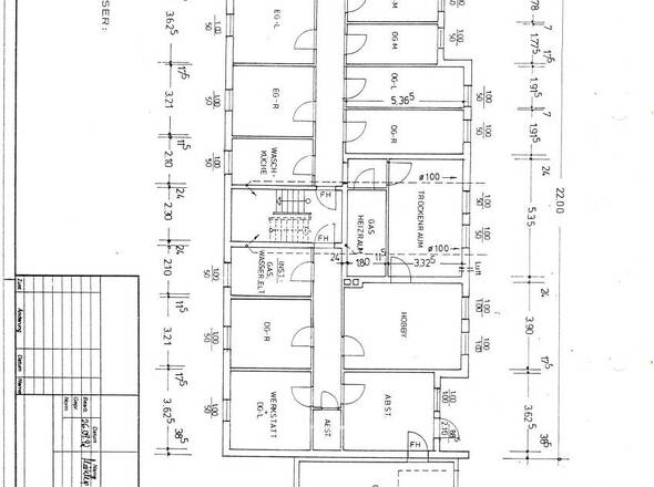 Grundriss Vollkeller u. Souterrain
