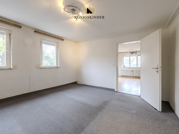 Ehemaliges Schlafzimmer im Obergeschoss.