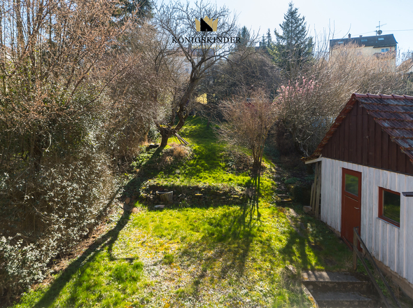 Aussicht Haus auf den Garten