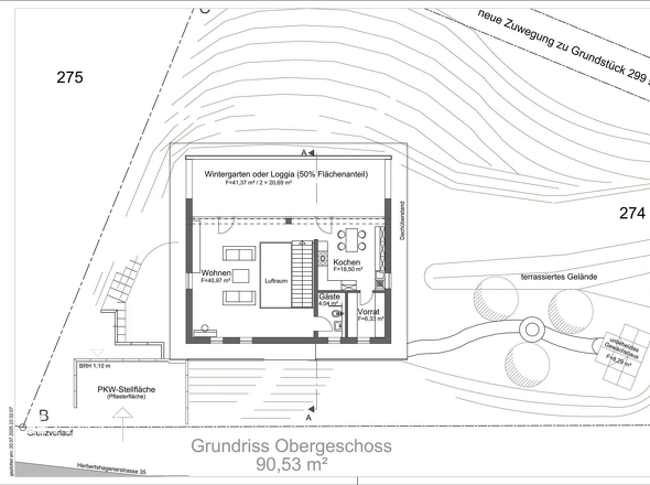 Grundriss erste Etage 