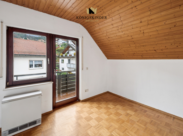 Schlafzimmer mit Balkon