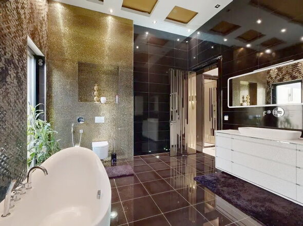 Individuelles u. stilvolles Masterbad der Superlative