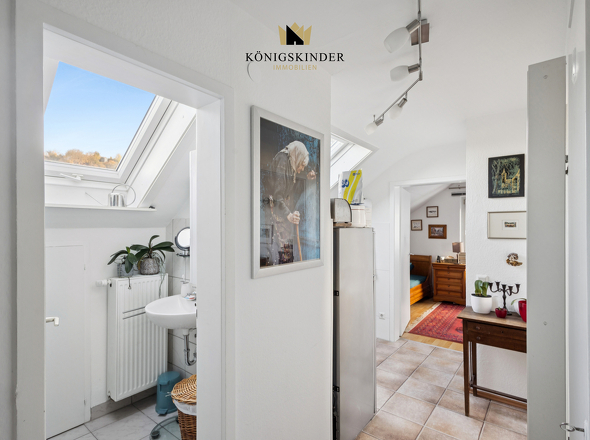 Flur mit Zugang zu den Zimmern