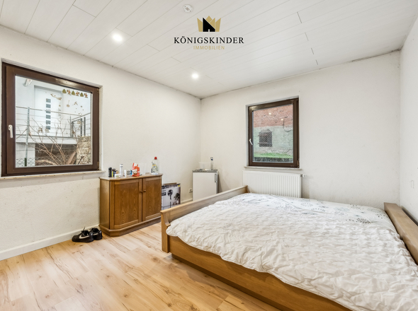 Großzügig geschnittene Wohn- und Schlafräume. 