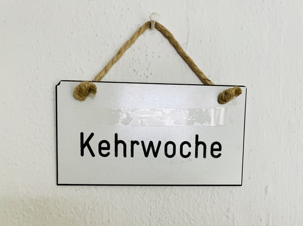 Echt schwäbisch: Ordnung muss sein. 
