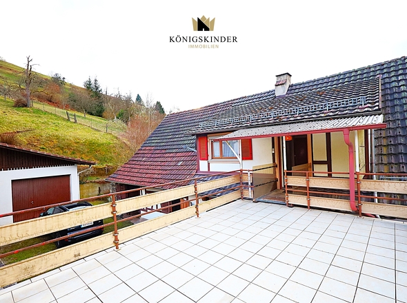 ...mit Blick ins Grüne...