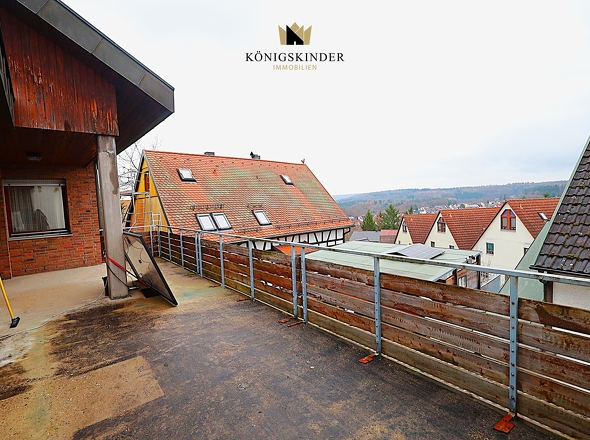 Von der Terrasse haben Sie freien Blick