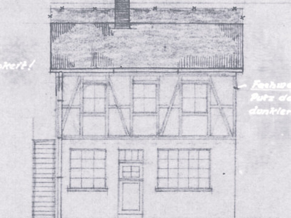 Ansicht Gartenhaus 1947