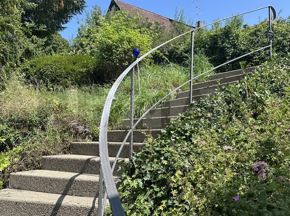 Treppe zum Hauseingang