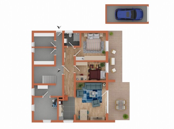 untere Etage (wird frei)