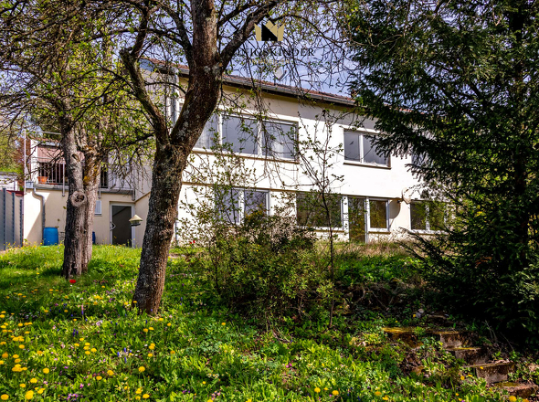 Großer Garten vor dem Haus