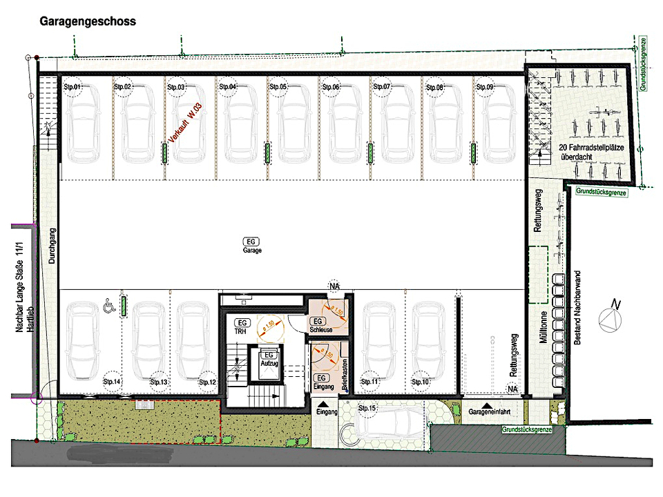 Garagengeschoss o.Str.bez