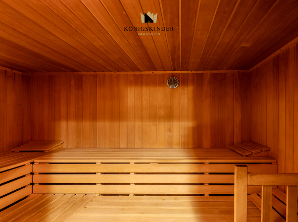 und Sauna...