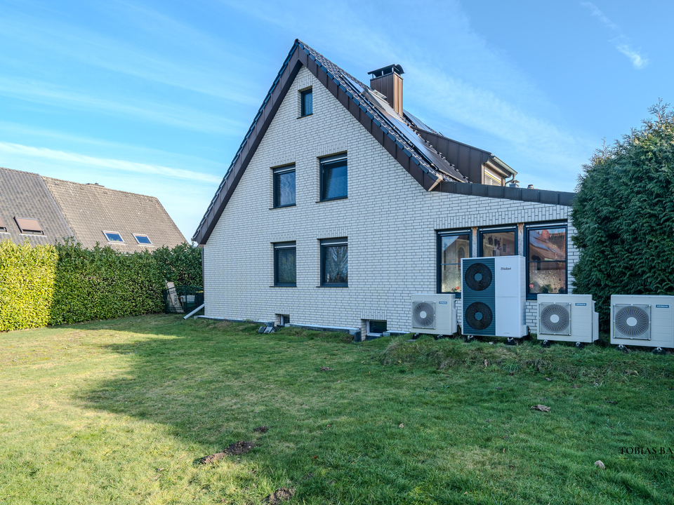 Seitenansicht des Hauses