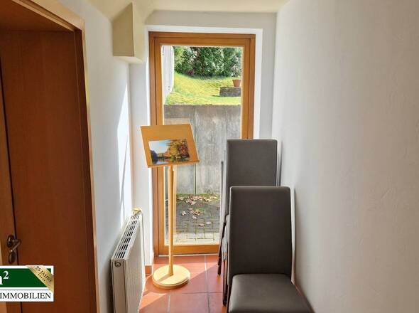 Flur zu den Toiletten