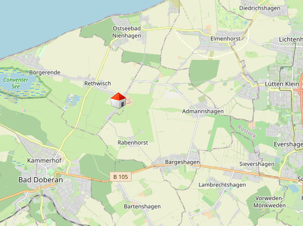 Titelfoto - Lageplan mit umliegenden Orten