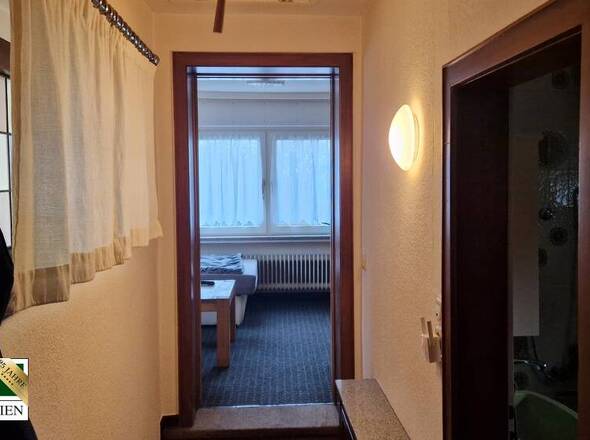 Flur zum Wohnzimmer und Badezimmer