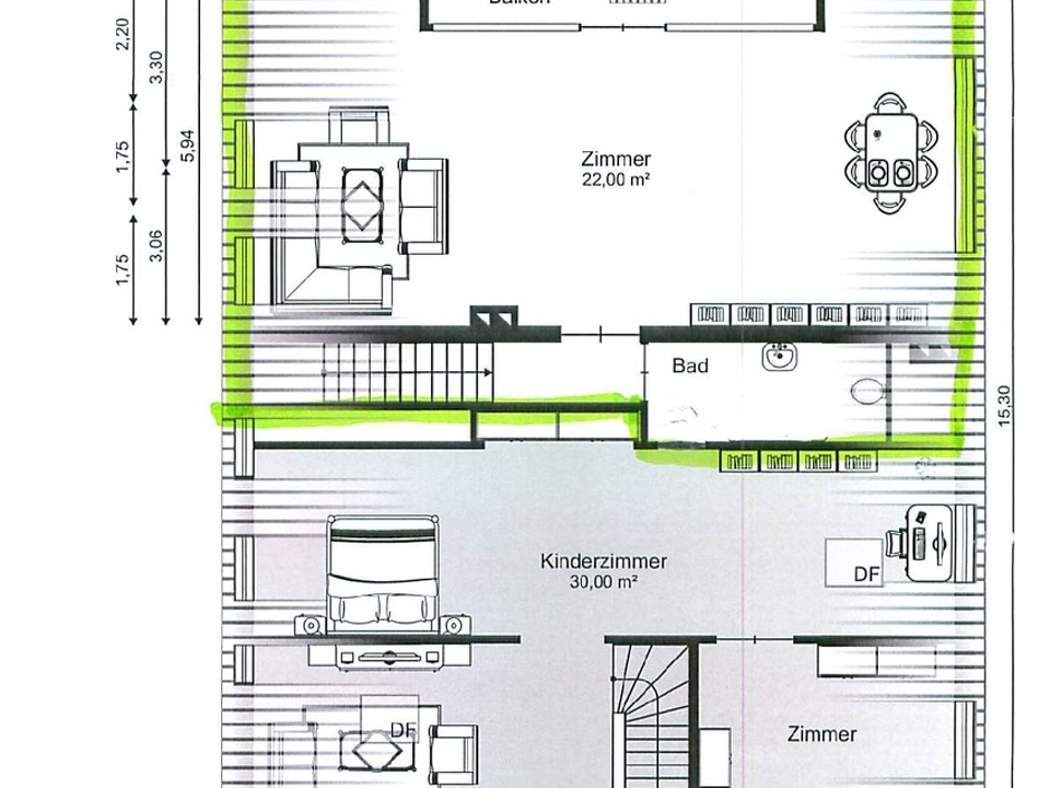 Dachgeschoss Nordbahnstr. 11, Hinterhaus