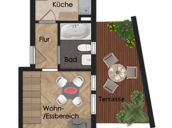 Grundriss 1. Dachgeschoss