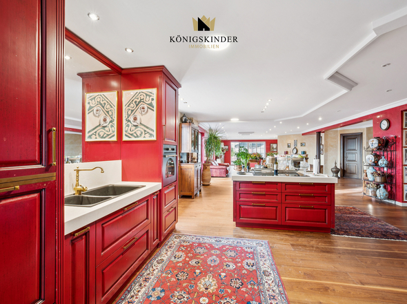 Angefertigte Massivholz-Küche