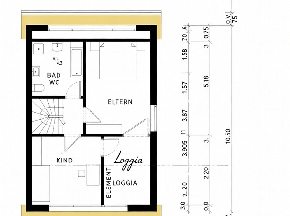 Grundriss, Dachgeschoss