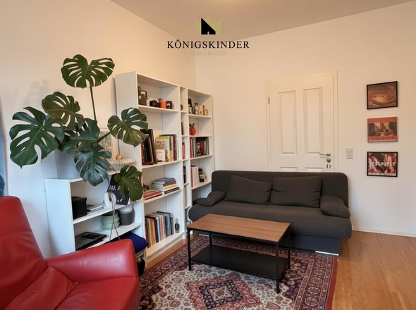 Kleines, ruhiges Wohnzimmer mit hoher Wohnqualität.