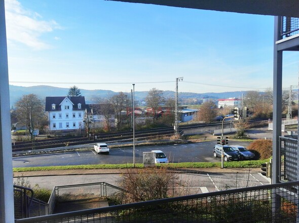 Blick vom Balkon