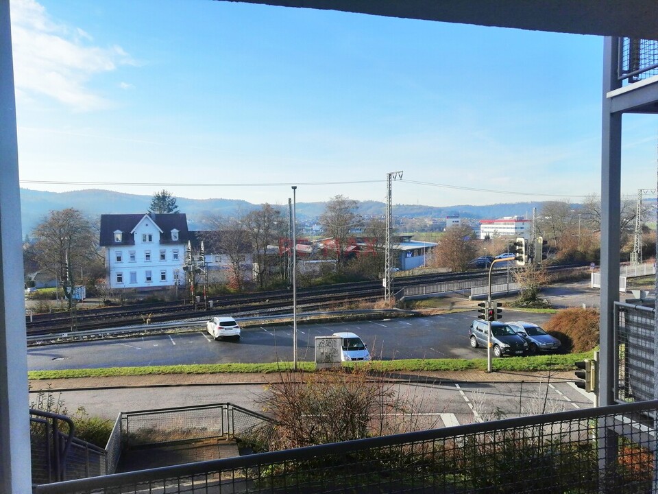 Blick vom Balkon