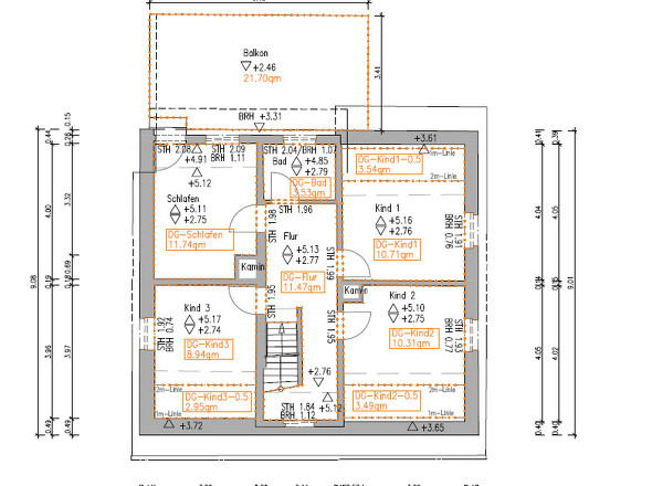 Dachgeschoss Grundriss