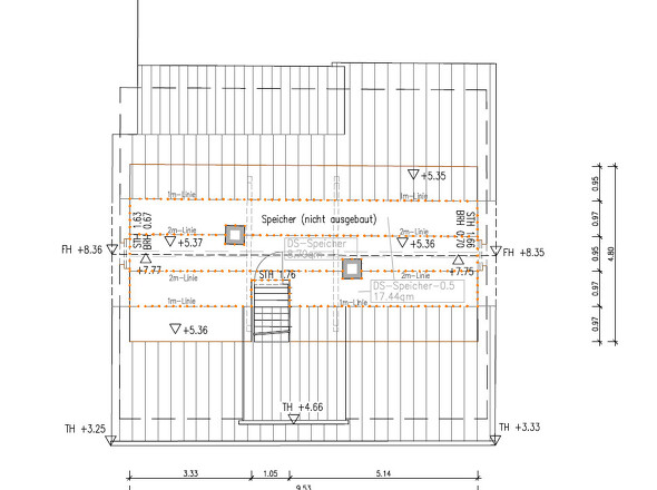 Dachspitz Grundriss