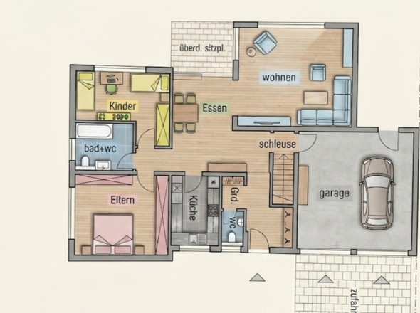 Grundriss Bungalow