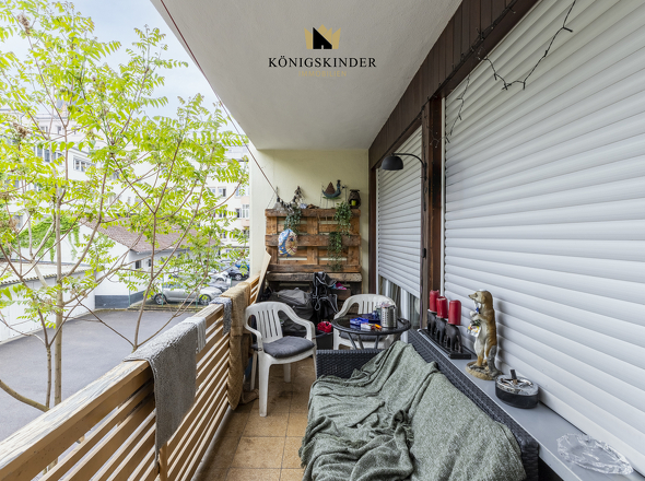 Balkon als zusätzlicher Freiraum für die Bewohner