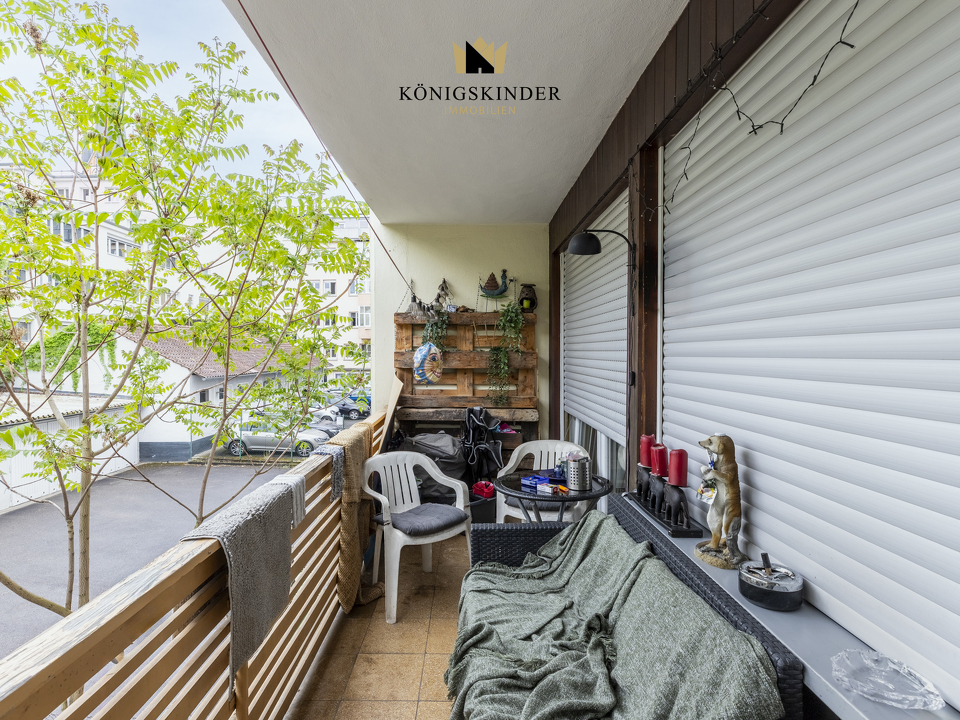 Balkon als zusätzlicher Freiraum für die Bewohner