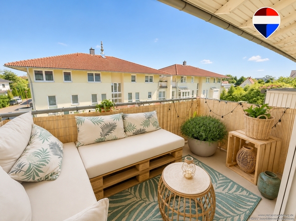 Balkon - KI-generierte Wohnvisualisierung