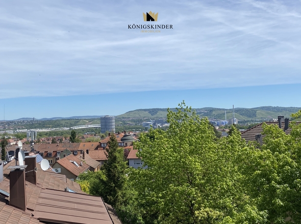 Ausblick über Stuttgart von der DG-Wohnung