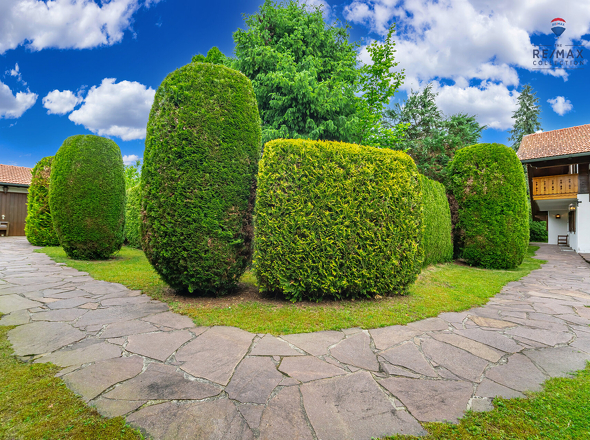 Garten mit Hausblick