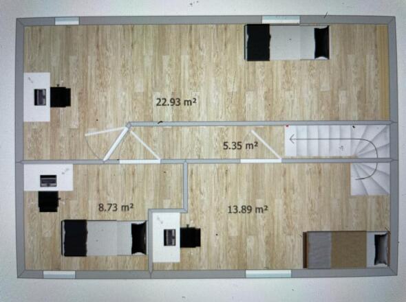 Grundriss Zimmer links unten