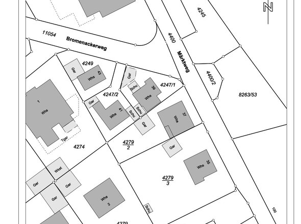 Amtlicher Lageplan