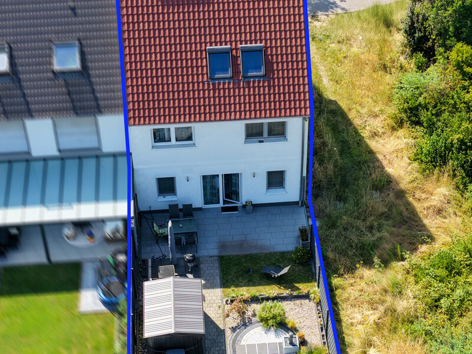 Drohnenaufnahme Rückseite Haus 