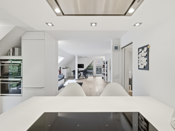 Blick ins Wohnzimmer