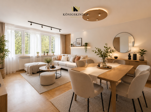 Wohnzimmer - KI VISUALISIERUNG 