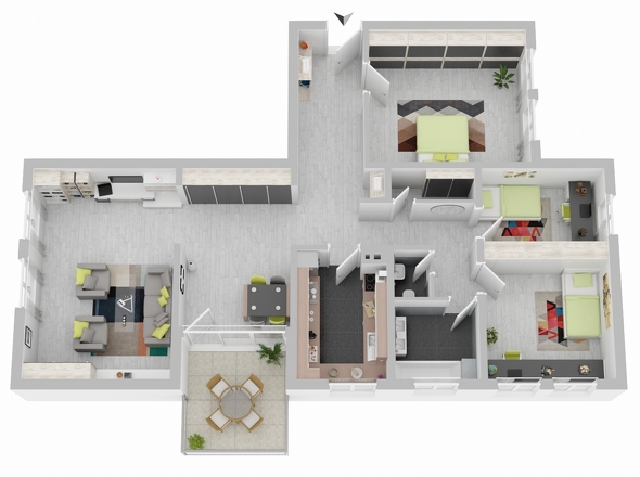 Grundriss 5-Zi.-ETW im 13.OG