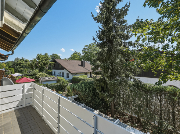 Blick vom Balkon