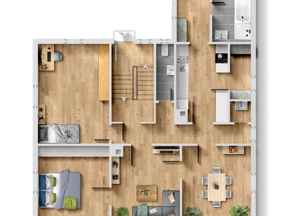 Grundriss OG+EG