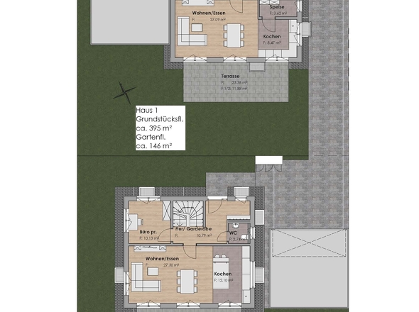 Grundriss EG mit Außenanlagen