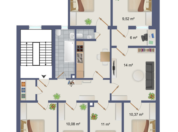 Grundriss Wohnung